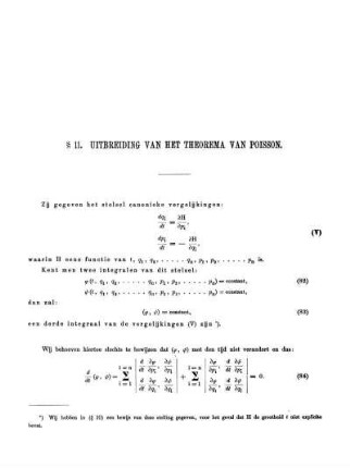 § 11. Uitbreiding van het theorema van poisson.