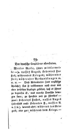 Der deutsche Genitivus absolutus : [79.]