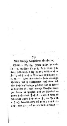 Der deutsche Genitivus absolutus : [79.]