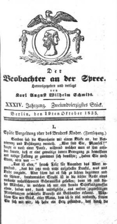 42. Stueck, 19. Oktober 1835