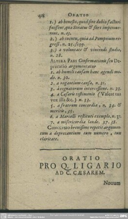 Oratio Pro Q. Ligario Ad C. Caesarem