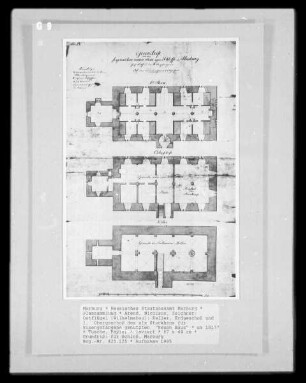 Ostflügel (Wilhelmsbau): Keller, Erdgeschoß und 1. Obergeschoß des als Stockhaus für Eisengefangene genutzten "Neuen Baus"