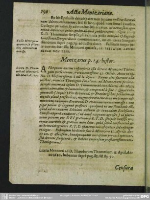 Mentzerus p. 14. histor.