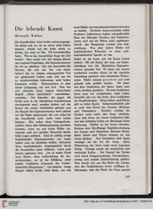 Die lebende Kunst