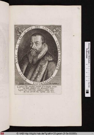 Porträt des Adamus Gumpelzhaimer.