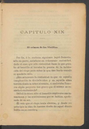 Capítulo XIX - El crimen de las Vistillas.