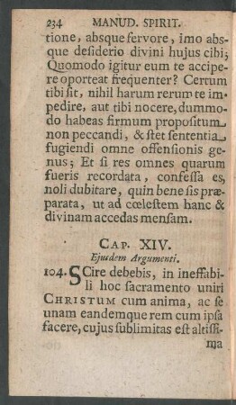 Cap. XIV. Eiusdem Argumenti