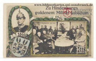 Zu Hindenburgs goldenem Militärjubiläum - 1016 - Im Hauptquartier nach Tisch