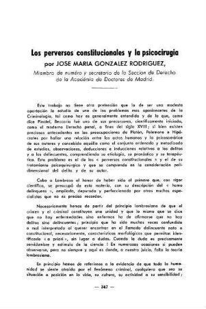 347-360, Los perversos constitutionales y la psicocirurgica