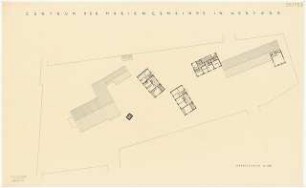 Evangelisches Gemeindezentrum, Herford: Grundriss 1. Obergeschoss 1:200