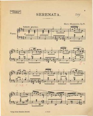 Serenata : aus op. 15 ; für Piano zu 2 Händen