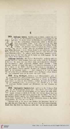 [Initialen G - GI] (Nr. 2613 - 3116)