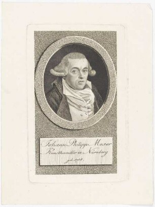 Bildnis des Johann Philipp Moser