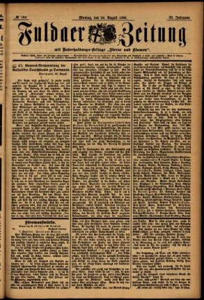 Ausgabe vom Montag, den 24. August 1896.