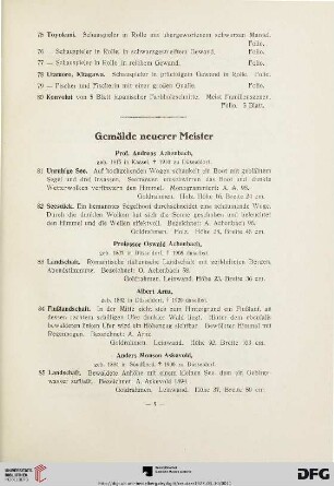 Gemälde neuerer Meister (Nr. 81-188)