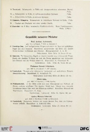Gemälde neuerer Meister (Nr. 81-188)