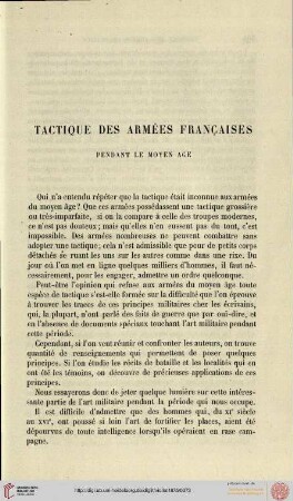 Tactique des armées francaises