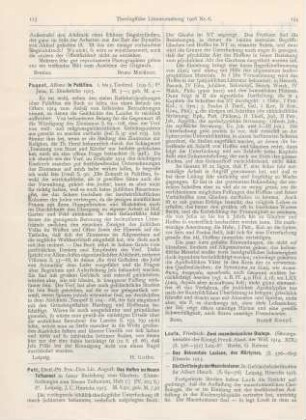 124-125 [Rezension] Loofs, Friedrich, Zwei macedonianische Dialoge