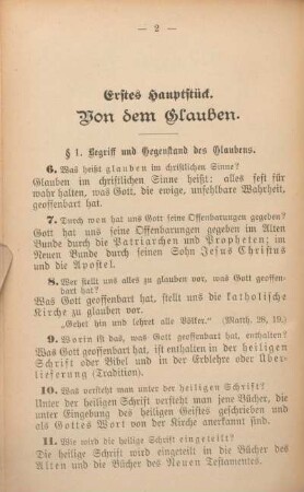Erstes Hauptstück. Von dem Glauben.