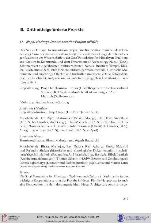 Nepal Heritage Documentation Project (NHDP)