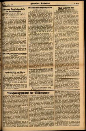 Zweite Ausgabe vom Mittwoch, den 13. Mai 1942.