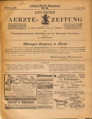 Deutsche Ärzte-Zeitung. 1895