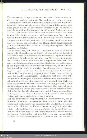 Der Bürgerliche Wohnhausbau