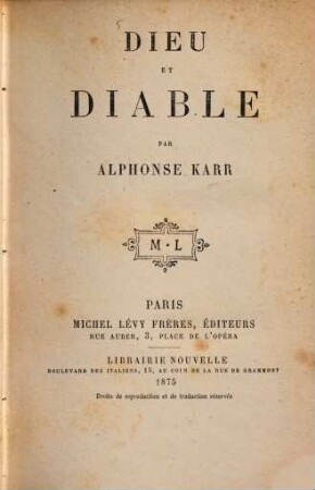Dieu et diable