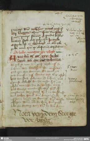 77r-139v: Meißnische Chronik, dt. (1426-1473)