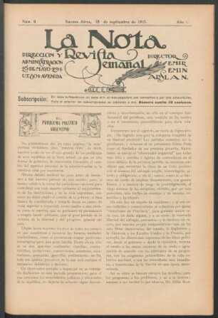 El problema político argentino