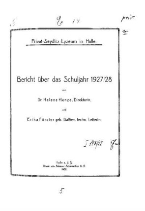 1927/28: Bericht ... - 1927/28