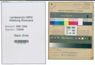 Entnazifizierung Ernst Stach , geb. 07.04.1900 (Monteur)