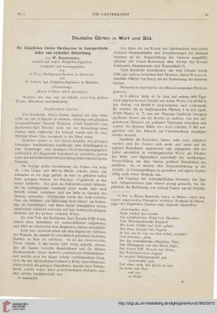 4: Die königlichen Gärten Oberbayerns in kunstgeschichtlicher und kritischer Beleuchtung, [4]