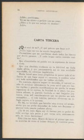 Carta tercera