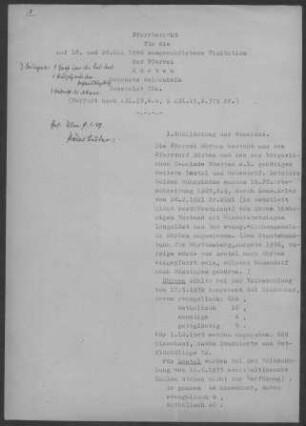 Hürben: Pfarrbericht 1946