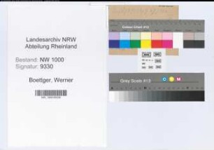 Entnazifizierung Werner Boettger, geb. 21.12.1912 ()