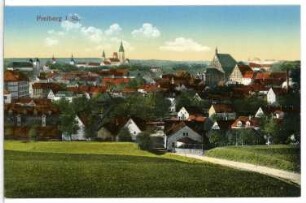 Freiberg. Blick auf Freiberg