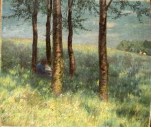 Gerbergrundlandschaft : Bantzer, Carl: Gerbergrundlandschaft. Öl, Lw. ; 97 x 112 cm. 1894. Dresden: Galerie Neue Meister 2329 A (40)