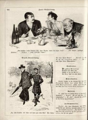 "Zarte Anspielung" "Starke Einbildung"