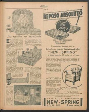 Los muebles del dormitorio