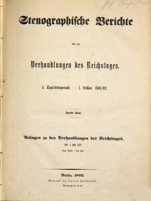 Verhandlungen des Reichstages. Stenographische Berichte. 67. 1881/82