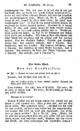 Der dritte Theil. Von der Danckbarkeit.