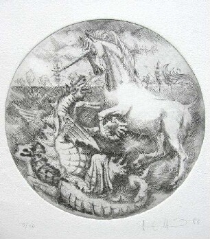 Einhorn und Drache