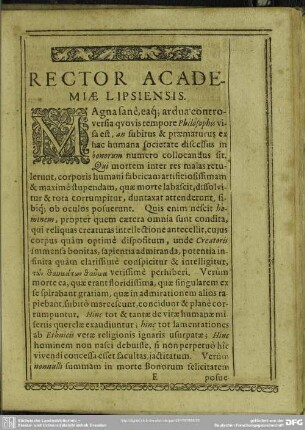 Rector Academiae Lipsiensis