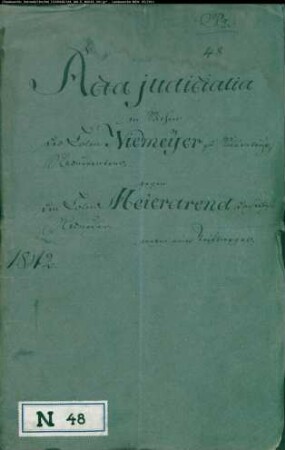 Niemeier zu Sibbentrup gegen Meierarend zu Sibbentrup