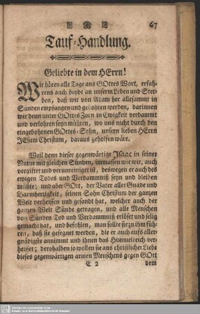 Tauf-Handlung
