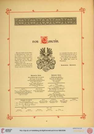 von Cancrin, von Chelius, von Chrismar, von Cloßmann