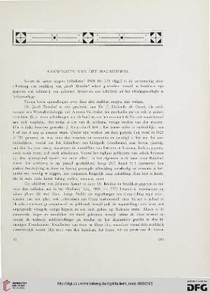 2.Ser. 2.1909: Aanwinsten van het Mauritshuis