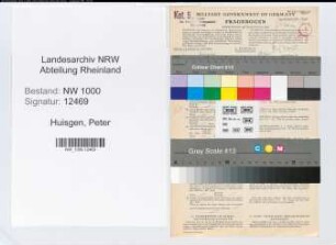 Entnazifizierung Peter Huisgen, geb. 28.04.1912 (Verw.Gehilfe)