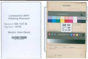 Entnazifizierung Hans Georg Von Baczko , geb. 19.11.1909 (Angestellter)